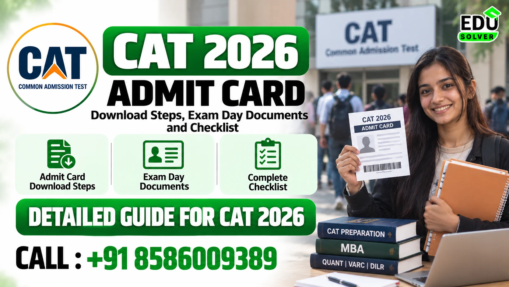 CAT 2026 Admit Card: Download Steps, Exam Day Documents and Checklist