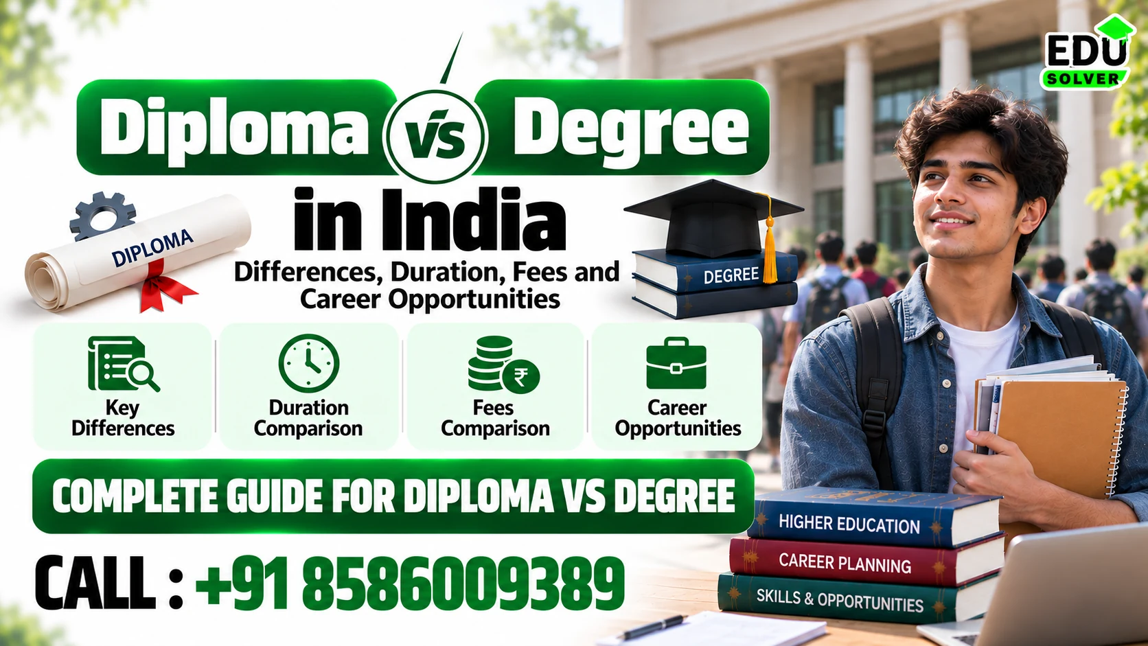 Diploma vs Degree in India: Differences, Duration, Fees and Career Opportunities