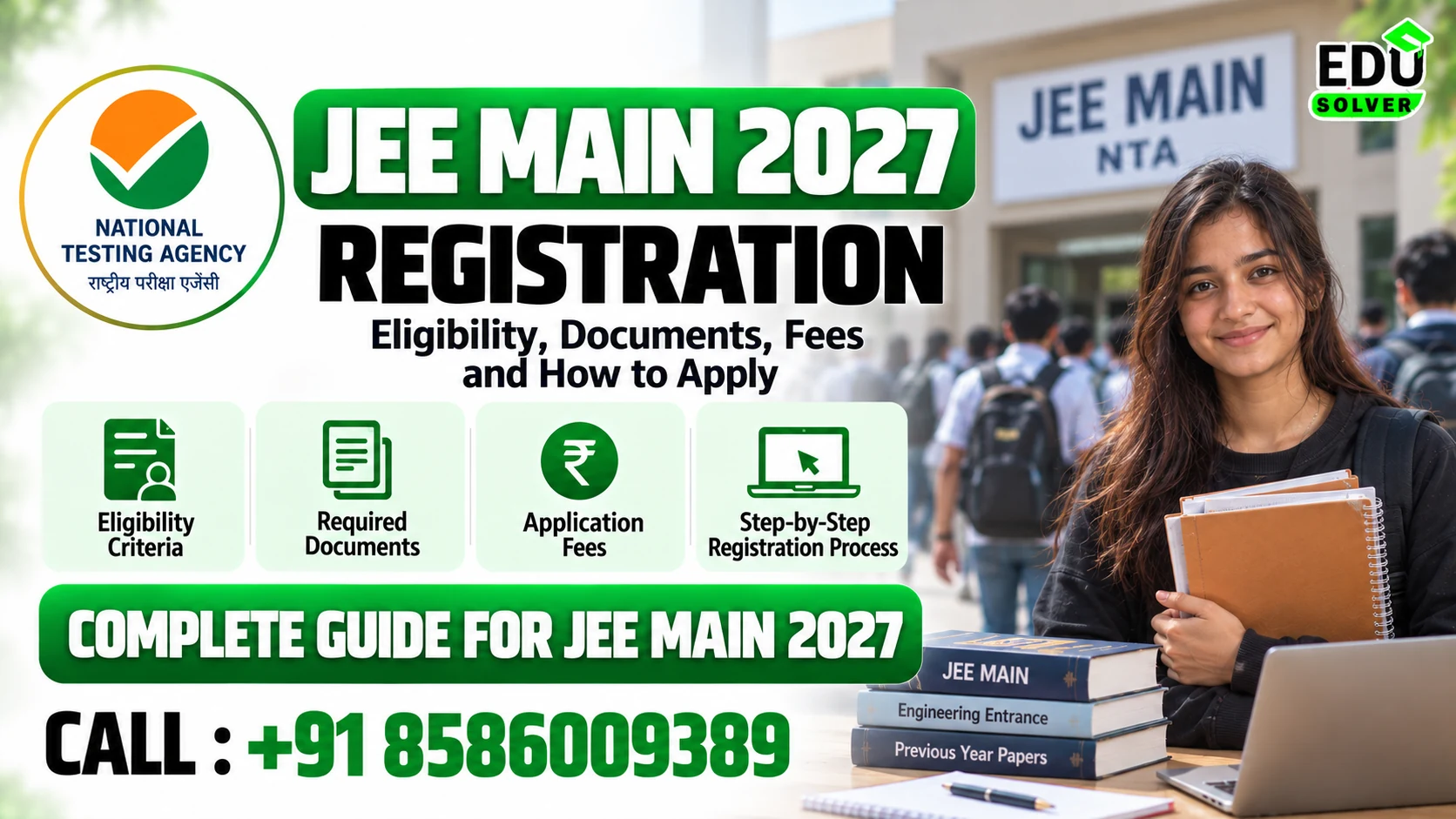 JEE Main 2027 Registration: Eligibility, Documents, Fees and How to Apply